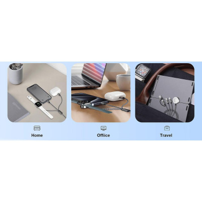 Cáp Sạc Nhanh Wi WU Legend 3in2 100W Wi-C050 - hàng chính hãng