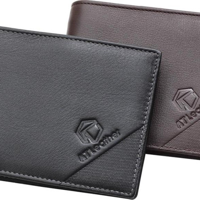 Ví Da Bò Nam AT Leather AT050 (12 x 9.5 cm)