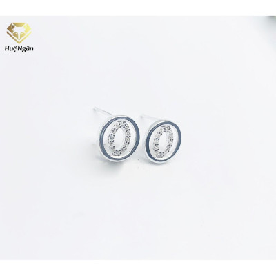 Bông tai bạc Ý 925 Huệ Ngân - Mắt Ngọc RYE140796
