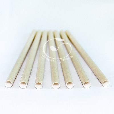 200 Ống hút giấy phi 8 mm dùng một lần, để uống sinh tố, sữa lắc, thức uống đá xay - Sản phẩm thân thiện với môi trường.