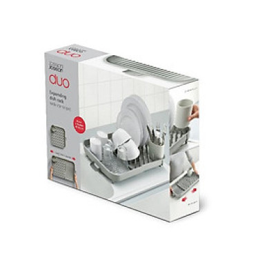 Kệ úp chén bát có thể điều chỉnh kích thước Joseph Joseph màu xám - Duo Expandable Dish Rack (Boxed) - 004755
