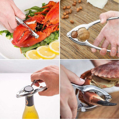  Kẹp  tách hải sản cua ghẹ , tách vỏ các loại hạt bằng inox không gỉ , phụ kiện nhà bếp đa năng 