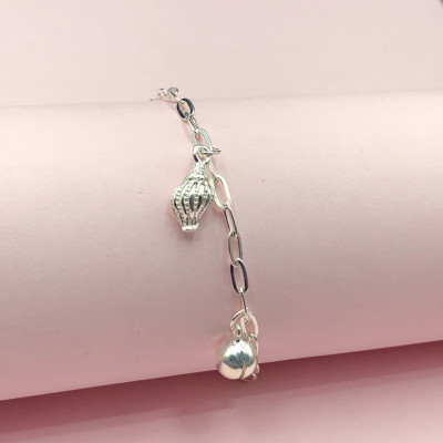 Lắc Chân Nữ Chuông Nhỏ Bạc Ta Chính Hãng Bạc Hiểu Minh LC242