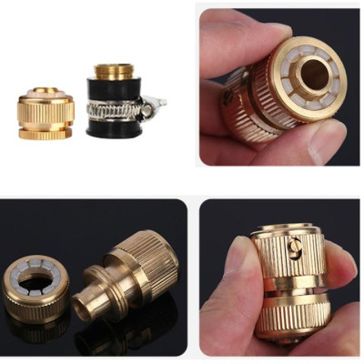Bộ dây vòi xịt nước rửa xe, tưới cây . tăng áp 3 lần, loại 20m 206318 đầu đồng,cút đồng+ tặng mở chai