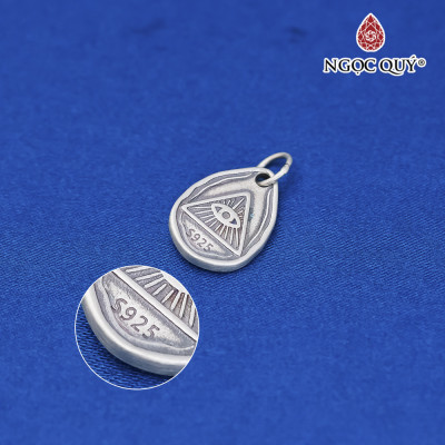 Charm bạc hình thần Ganesha - thần đầu voi treo - Ngọc Quý Gemstones