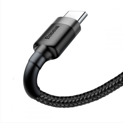 Cáp sạc 2A Baseus Cafule Type-C dây bện chống đứt truyền dữ liệu dài 200CM cho Android ( 2 màu ) - Hàng chính hãng