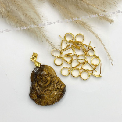 Móc Khóa Bạc Ta Mạ Vàng 10k Bạc Hiểu Minh MK001