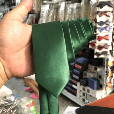 Cavat nam phi bóng 5cm màu xanh bộ đội - Bộ 70 cavat Giangpkc