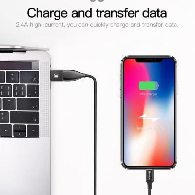 Đầu Chuyển Đổi OTG Sạc Nhanh, Truyền Dữ Liệu 2.4A Baseus Mini USB Female To Type-C Male Adapter Converter-Hàng Chính Hãng