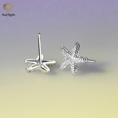 Bông tai bạc 925 Huệ Ngân - Sao biển RYE140982