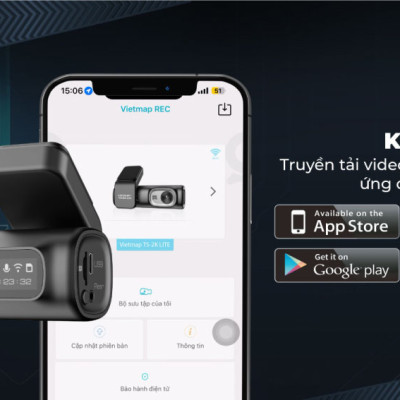 Camera hành trình VIETMAP TS-2K Lite - Ghi hình phía trước và sau - Hàng chính hãng