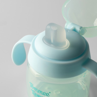 Bình tập uống nước có vòi mút chống tràn, chống sặc Tommee Tippee Soft Spout, 150ml, cho bé từ 4 tháng – Hồng