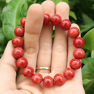 VÒNG TAY PHONG THỦY SAN HÔ ĐỎ MAY MẮN BÌNH AN