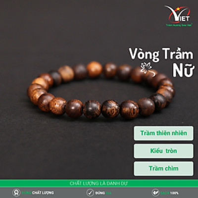 Vòng Đeo Tay Trầm Hương Thiên Nhiên Dành Cho Nữ - Trầm Chìm - Hiếm Gặp