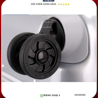 Vali cao cấp Macsim Smooire MSSM368cỡ 20 inch màu bạc - Hàng loại 1
