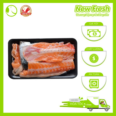 [GIAO NHANH HCM] Xương Cá Hồi Nauy Nấu Soup - Khay 1 Bộ