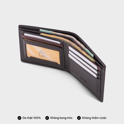 Ví nam da bò Lata ( Thời trang nam - Ví da thật LVN82 )