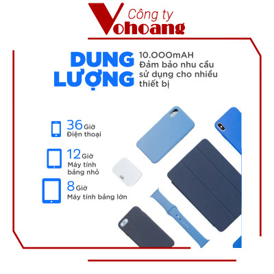 [Mỹ] Sạc dự phòng Energizer QM10001AC Thông minh Sạc nam châm từ tính Dung lượng 10000mAh - Hàng chính hãng 