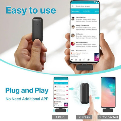 Micro Thu Âm Cài Áo Không Dây Cho Điện Thoại Android Cổng Type C Lọc Tiếng Ồn Xa 20m Máy Tính Bảng Máy Ảnh Hỗ Trợ Quay Video Tiktok Livestream Review Vlog Youtube Chất Lượng Cao – Hàng Nhập Khẩu