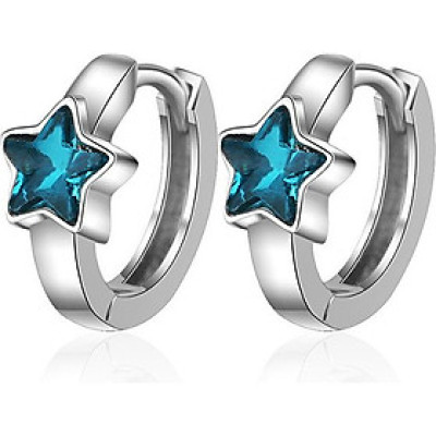 Bông tai khoen ngôi sao xanh xinh xắn BHBT285