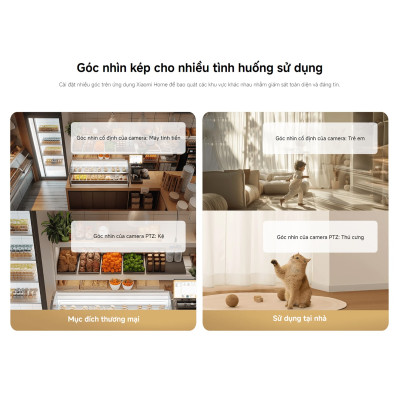 Camera Kép Xiaomi Smart Camera C500 Dual EU - Nhận Diện Thú Cưng - Phát Hiện Tiếng Khóc Em Bé - Hàng Chính Hãng