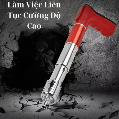 Máy Bắn Đinh Hạt Nổ Xuyên Bê Tông – Tặng 100 Đinh & Hộp Phụ Kiện, Vỏ Thép Trắng Siêu Bền
