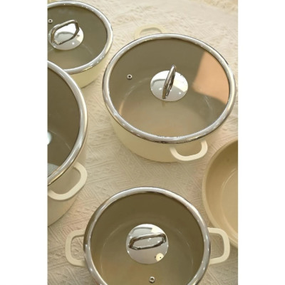 Nồi Phủ Gốm Xtrema Chống Dính Haatz Size 24cm, Dùng mọi loại bếp, An toàn, Hàng Chính Hãng Bảo Hành 24 tháng