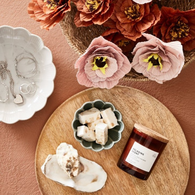 Cốc nến thơm | JYSK Jens | parafin | nâu | DK7xC8cm