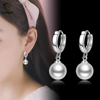 Bông tai bạc Ý 925 Huệ Ngân - Bông tròn RYE140951