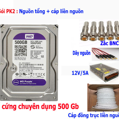 Trọn bộ 7 camera Hikvision 2.0 Megapixel kèm ổ cứng - Hàng chính hãng