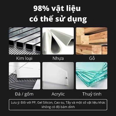 Keo Dán Đa Năng, Keo Siêu Dính, Dán chắc như đóng đinh NOMORE NAIL Tuýp 60g Keo Siêu Dính Công Nghệ Nhật Bản No More Nail Tuýp 60g Keo Siêu Dán Tường Dán Giày Gỗ Thuỷ Tinh Đa Năng Chống Thấm Nước