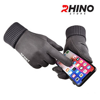 Găng tay da lộn giữ ấm mùa đông Rhino G801 nam nữ, chống gió