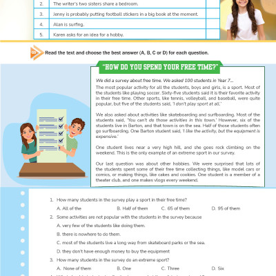 Tăng cường kĩ năng Đọc, Nghe và Giao tiếp Tiếng Anh Lớp 7