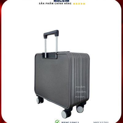 Vali hợp kim nhôm cao cấp Macsim MSLV1701 cỡ 16 inches màu đen, ghi xám hàng loại 1