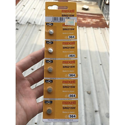 Vỉ 5 Viên Pin SR621SW / 364 / G1 Maxell Nhật Bản Cho Đồng Hồ Đeo Tay Có Tem Chống Giả Hàng Công Ty Nhập Khẩu