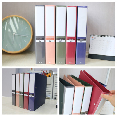 Bìa Còng D2 Switch OFF AO+, Nhựa PP/ A4, 2 Nhẫn D (3.5cm/ 5cm)