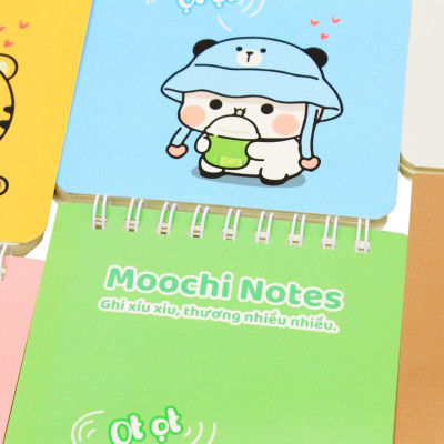 Sổ Lò Xo Moochi Notes B7 - Kẻ Ngang - 120 Trang 80gsm - The Sun 06