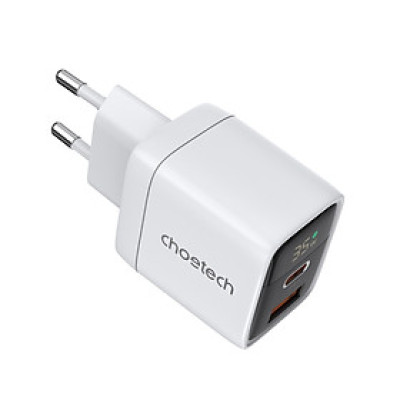 Củ sạc Choetech PD6052 nhanh 35W 2 cổng Usb A+ Type C  có màn hình LED hiển thị thông số sạc (hàng chính hãng)