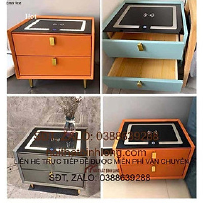 Kệ TV 4.0 có sạc không dây, đầu cắm USB, mặt kính cường lực hiện đại sang trọng