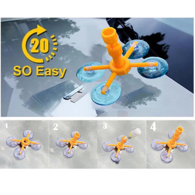 Phục Hồi Vết Rạn Nứt Kính Ô Tô Hiệu Quả Tại Nhà Với Keo Gắn Kính Và Phụ Kiện Chuyên Dụng