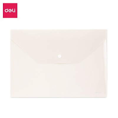 Túi file đựng tài liệu A4 Deli nhiều màu, clear bag bìa đựng tài liệu lưu trữ hồ sơ giấy tờ