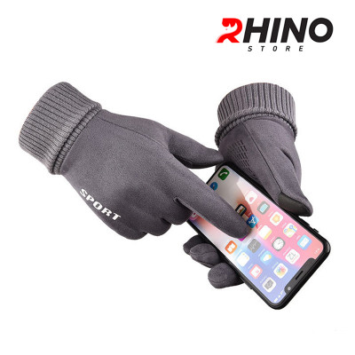 Găng tay da lộn giữ ấm mùa đông Rhino G801 nam nữ, chống gió