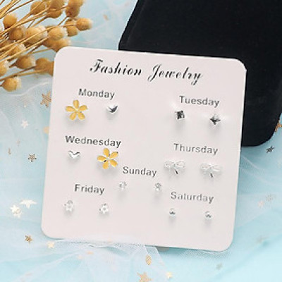 Set 7 đôi bông tai nhiều kiểu như hình (BT175 từ I đến V) mẫu mới