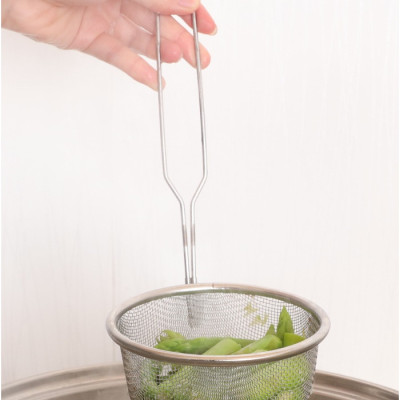 Combo muôi vớt/nhúng Echo Metal φ11,5cm + set 6 cuộn mút cọ rửa xoong nồi - nội địa Nhật Bản