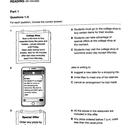 B1 Preliminary 1 For The Revised 2020 Exam Student
