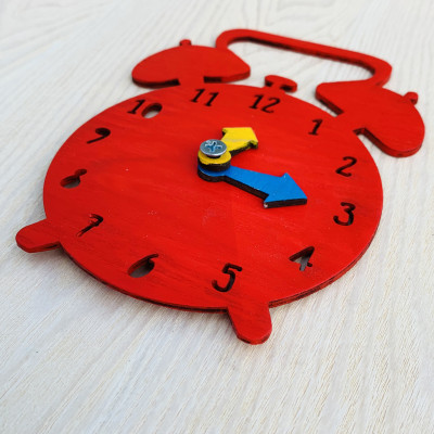 Đồng Hồ Gỗ Đồ Chơi Giáo Cụ Mầm Non Giúp Làm Học Liệu Cho Bé Tại Trường Montessori