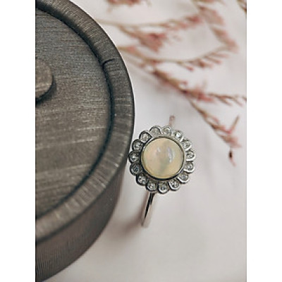 Set Trang Sức Bạc 925 Olwen Đính Đá Phong Thủy Opal