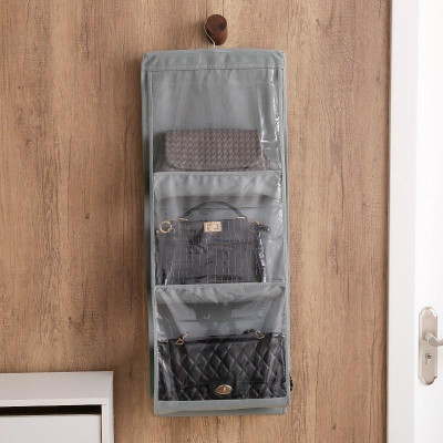 Dụng Cụ Treo Túi Giỏ Xách, Đựng Đồ Dùng 6 Ngăn 3 Tầng Cao Cấp Chắn Bụi Bẩn Tiện Dụng (Có Hàng Sẵn Giao Ngay)