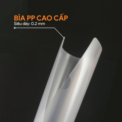 Bìa Lá A3 AO+, File hở cạnh đựng tài liệu trong suốt chất liệu nhựa PP (5 Cái/ Bộ) FH313