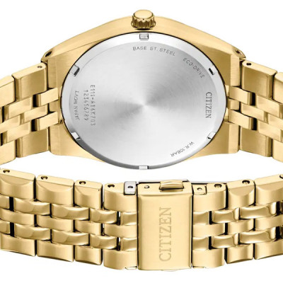 Đồng Hồ Nam Citizen Dây Kim Loại Máy Eco-Drive BM7333-85E - Mặt Đen